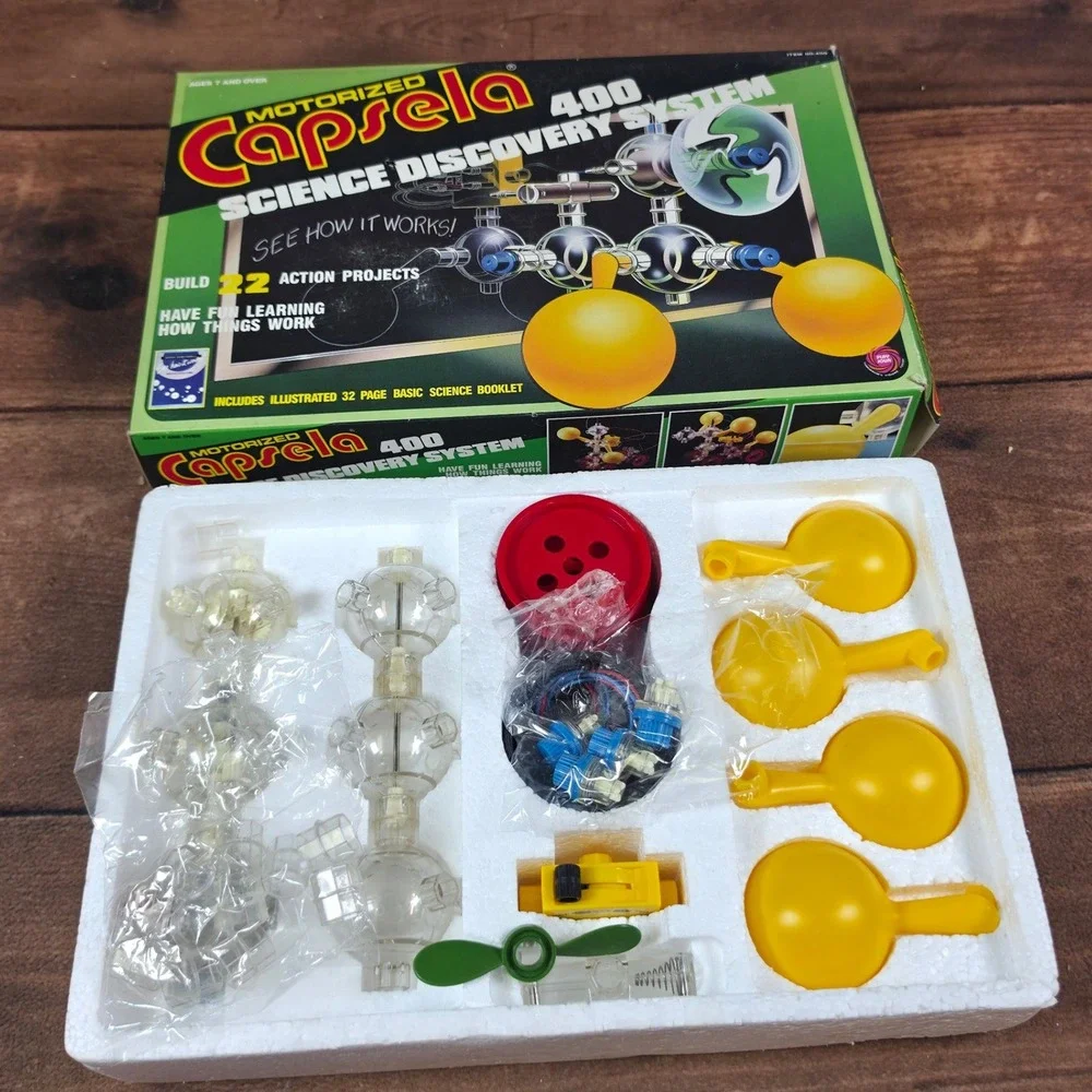 Capsela 400 Motorized Science Discovery System Kids OS Multi Good 22 Projects